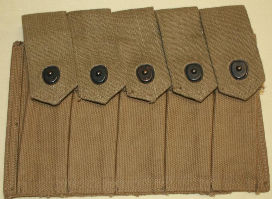 WWII 5 POCKET THOMPSON POUCH 1942 DATED