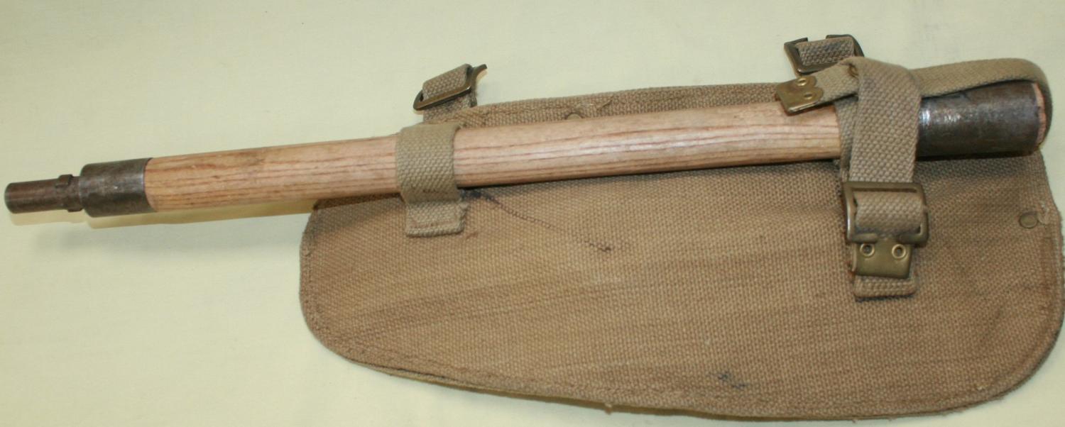 A 37 WEBBING LATE WAR ENTRENCHING TOOL