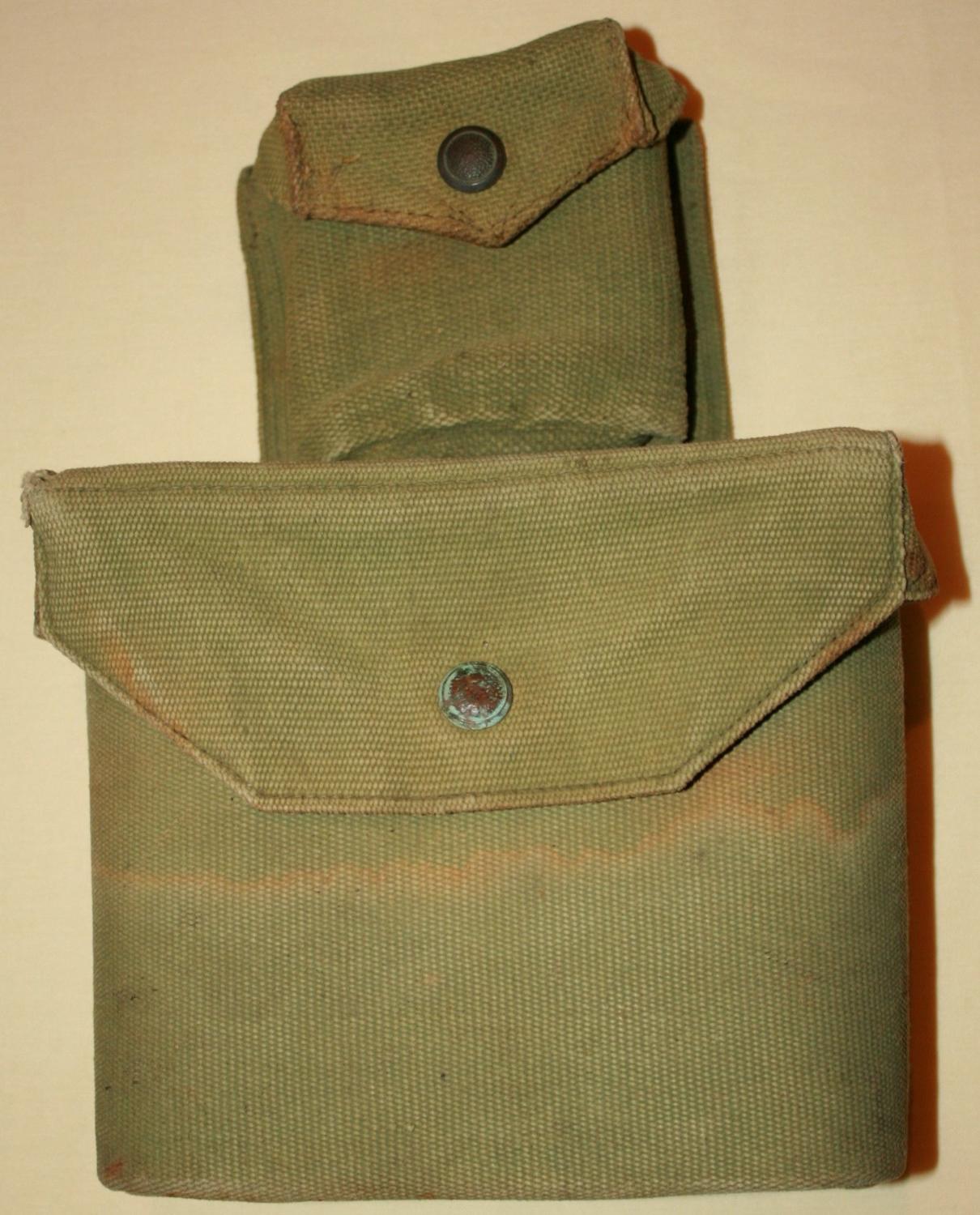 A GOOD USED PRE WWII OFFICERS INFANTRY EQUIPMENT BINOCULAR CASE