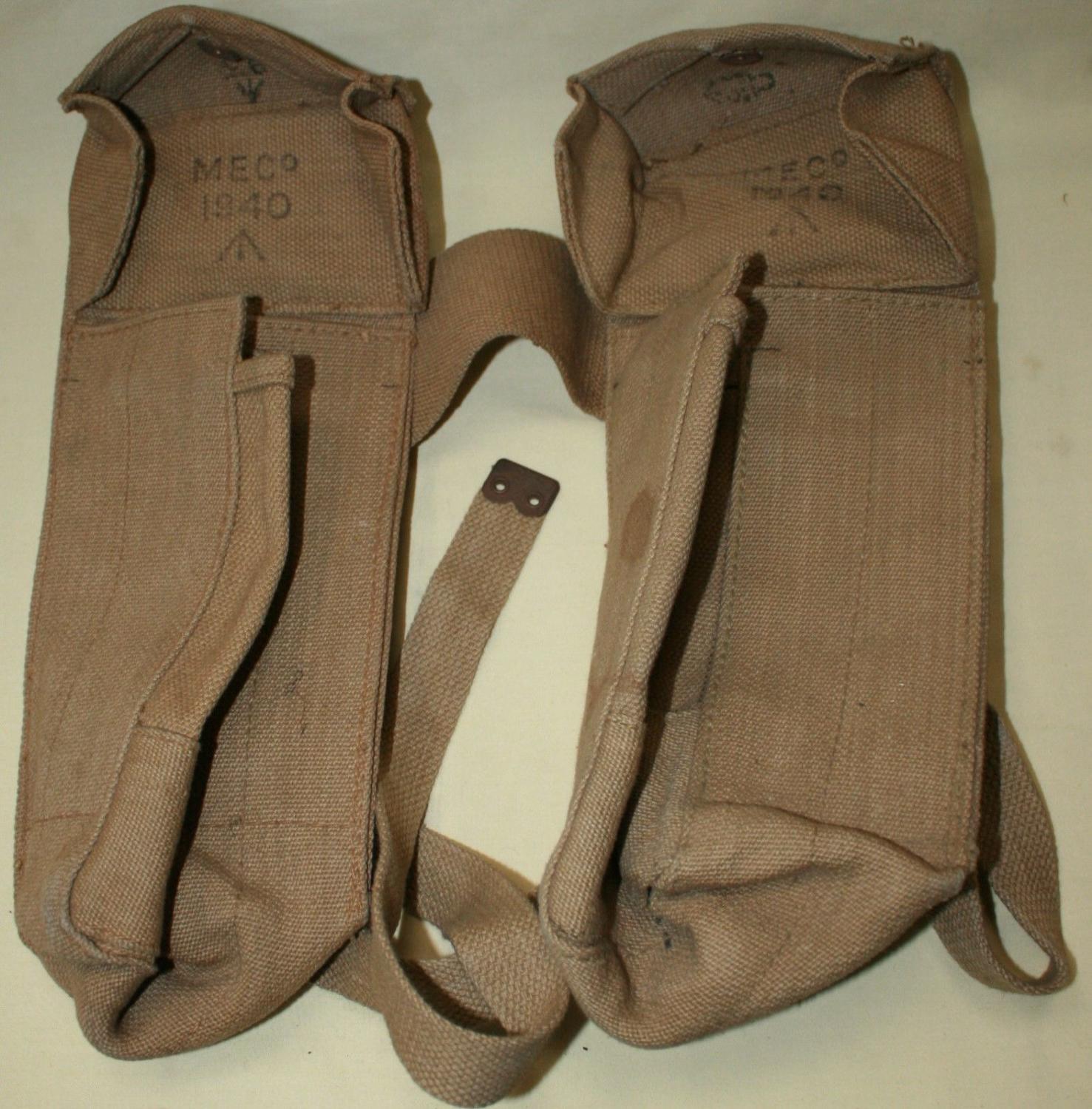 A PAIR OF 1940 DATED BREN POUCHES