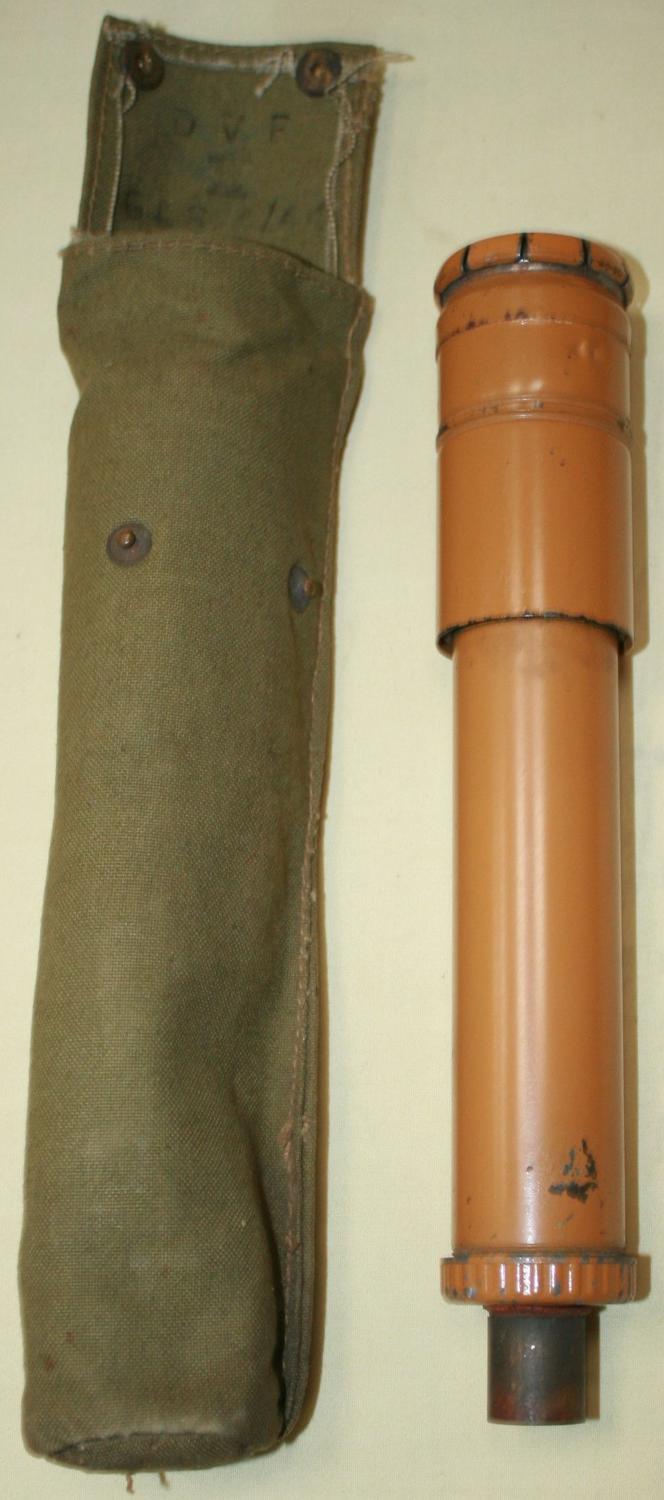A WWII GAS IDENTIFICATION PUMP AND POUCH