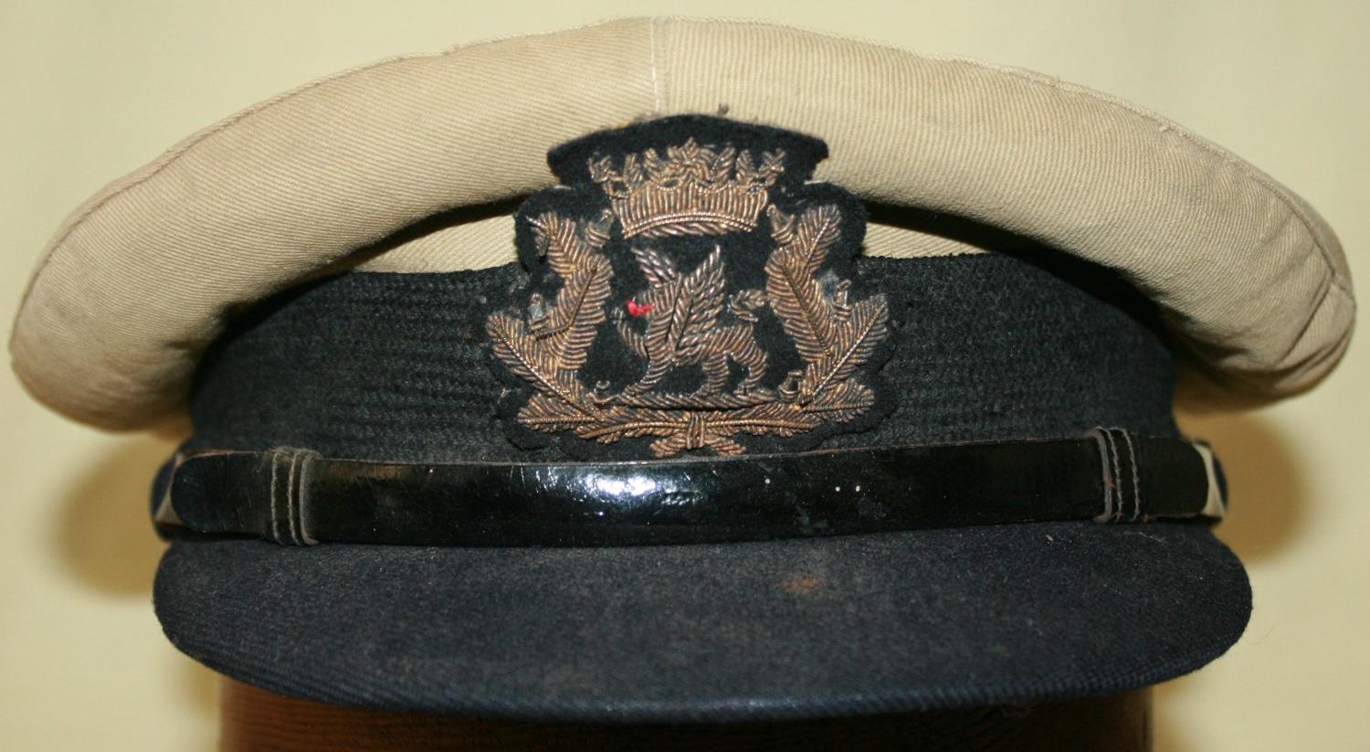 A BOAC WWII PERIOD OFFICERS CAP
