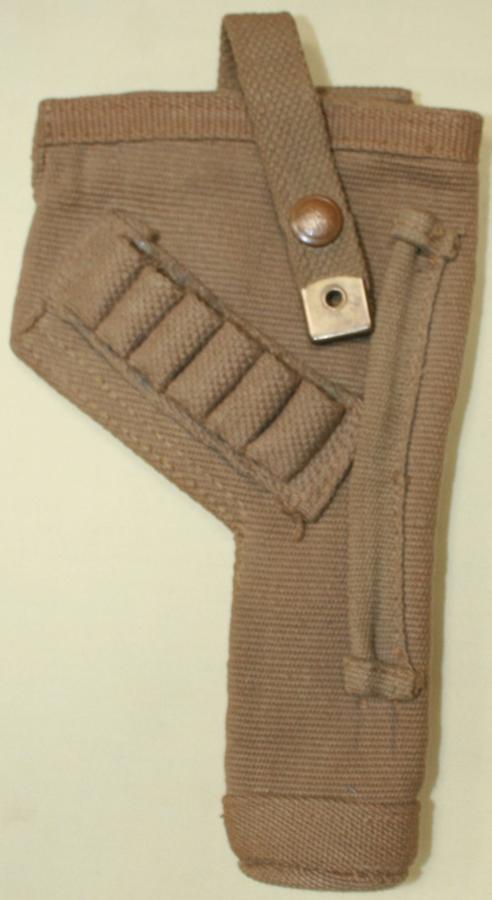 A WWII MODIFIED TANK HOLSTER
