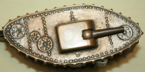 A WWI MODEL OF A BRITISH MKI TANK