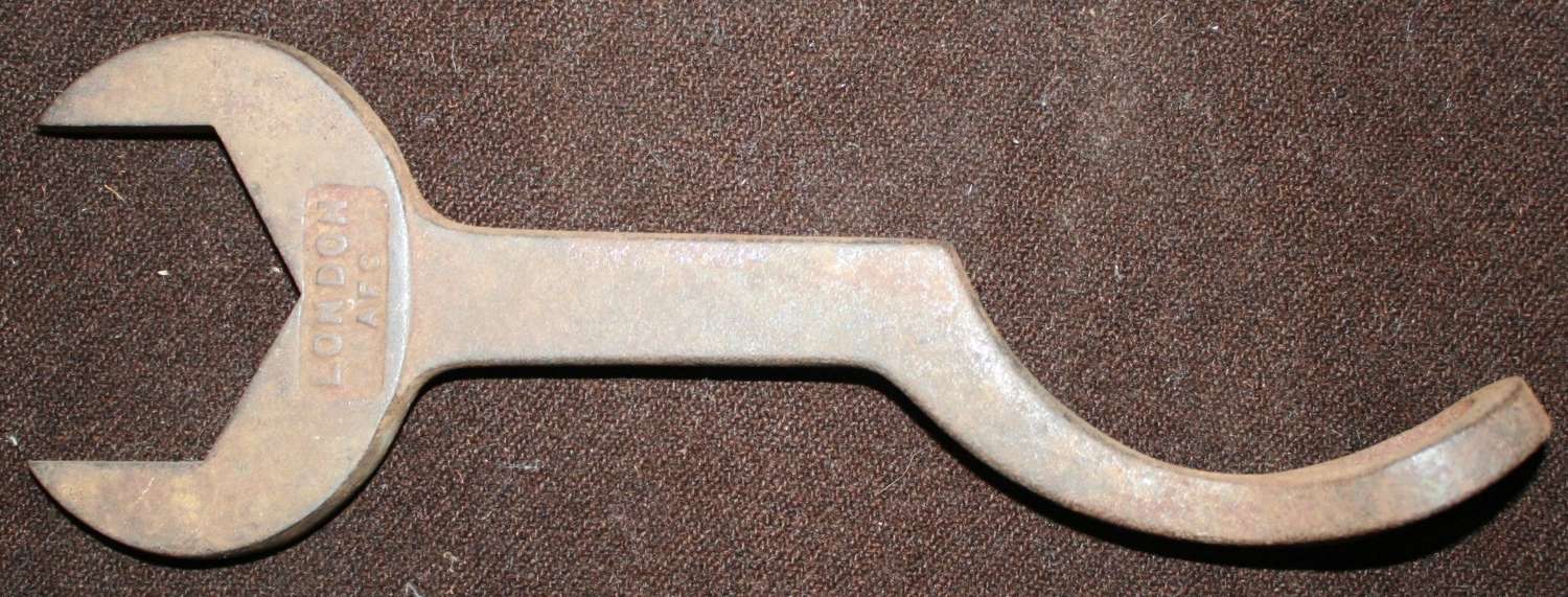 A WWII AUXILIARY FIRE SERVICE HOSE SPANNER