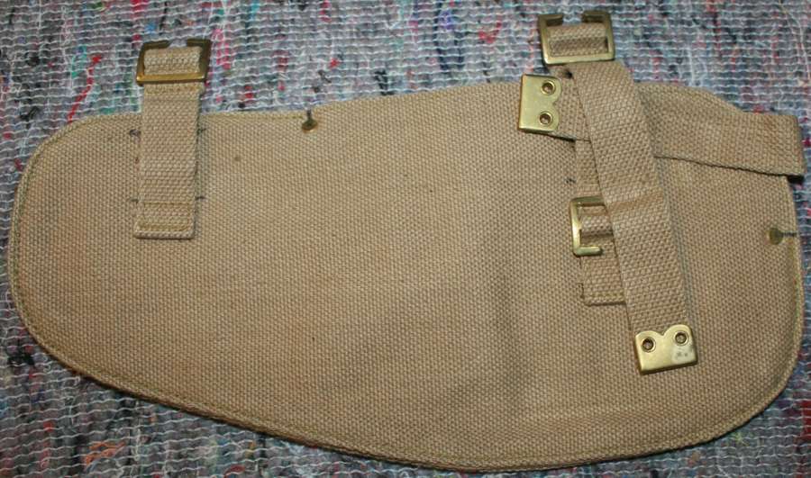 A POST WWII LATER WAR PATTERN 37 ENTRENCHING TOOL HEAD CARRIER POUCH