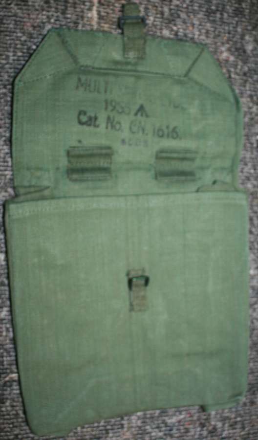 A SCARCE BATTERY OFFICERS 44 WEBBING POUCH