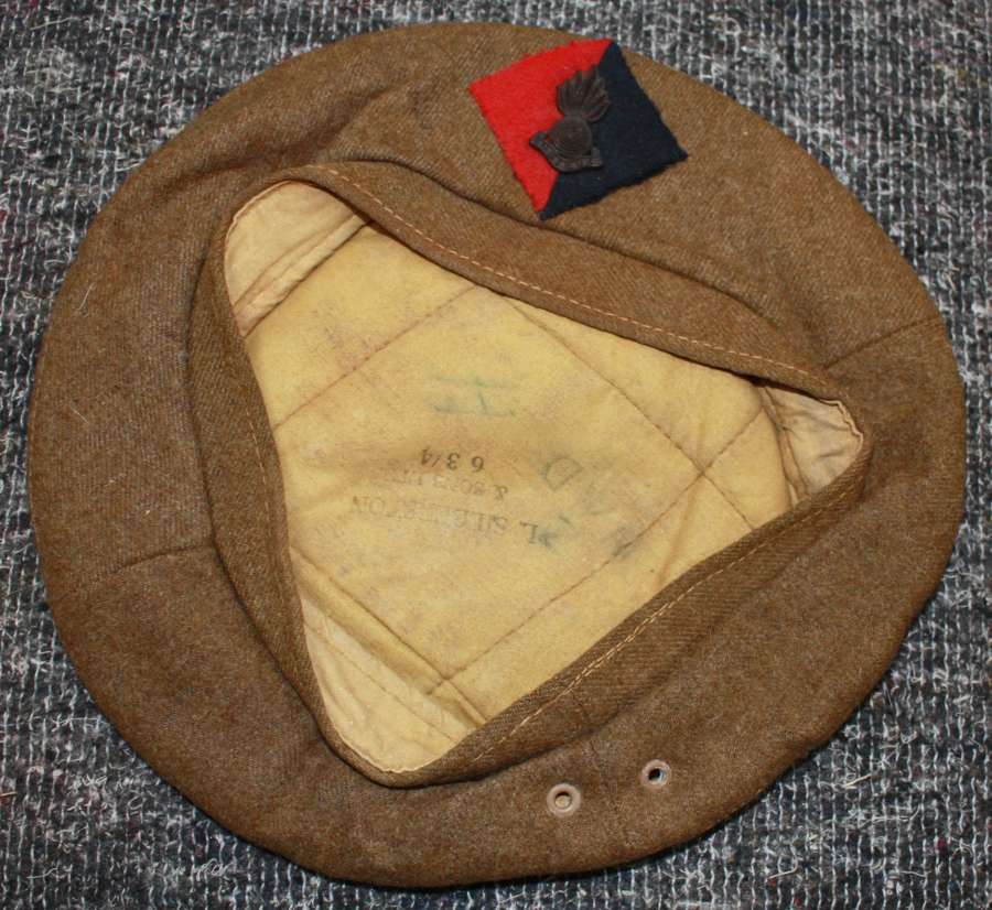 A GOOD LATE WWII RA GS BERET 1945
