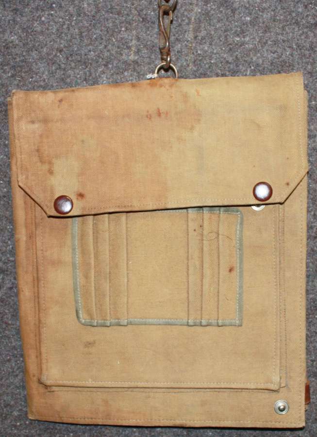 A WWII HOME GUARD USED WWI MAP CASE MONMOUTHSHIRE