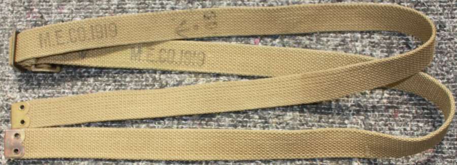 A MINT PAIR OF 1919 DATED UTILITY STRAPS