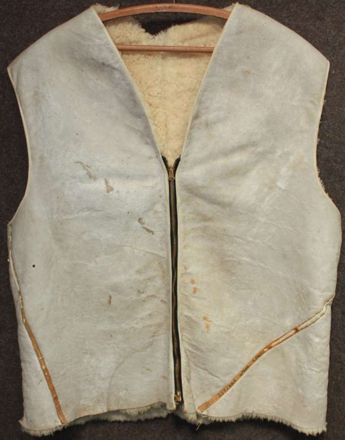 A RARE EXAMPLE OF A WWII COLD WEATHER OVER WAISTCOAT