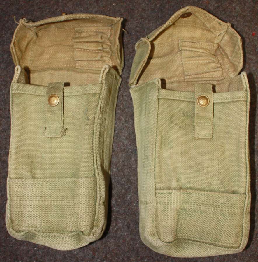 A NICE PAIR OF INDIAN 37 PATTERN AMMO POUCHES