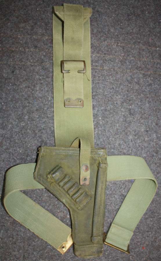 A WWII FULL LENGTH WELL USED TANK HOLSTER