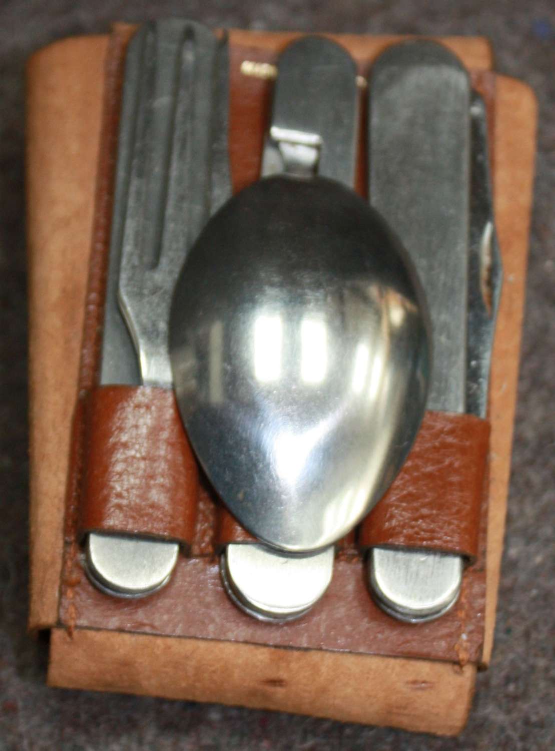 A WWI KNIFE FORK SPOON PRIVATE PURCHASE SET
