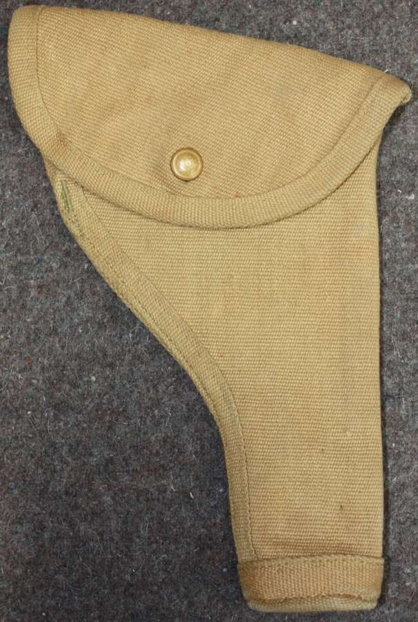 A WWII CANADIAN ROUNDED HOLSTER 1942 DATED