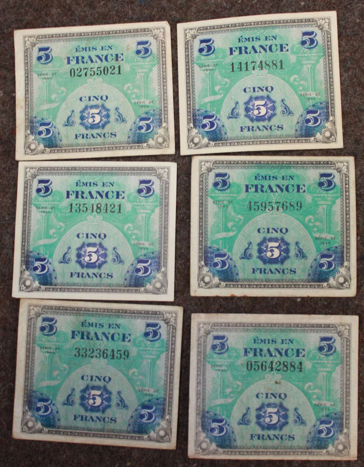 A COLLECTION OF WWII INVASION CURRENCY