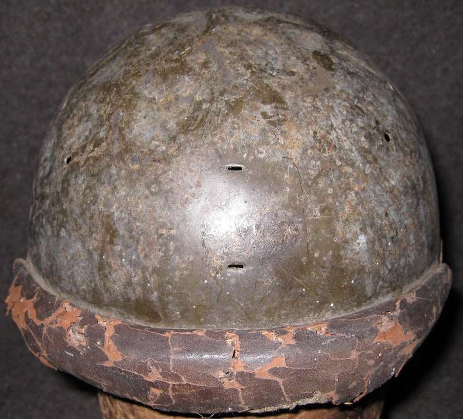 A RECENT FRENCH SHED FIND RELIC M35 FRENCH HELMET