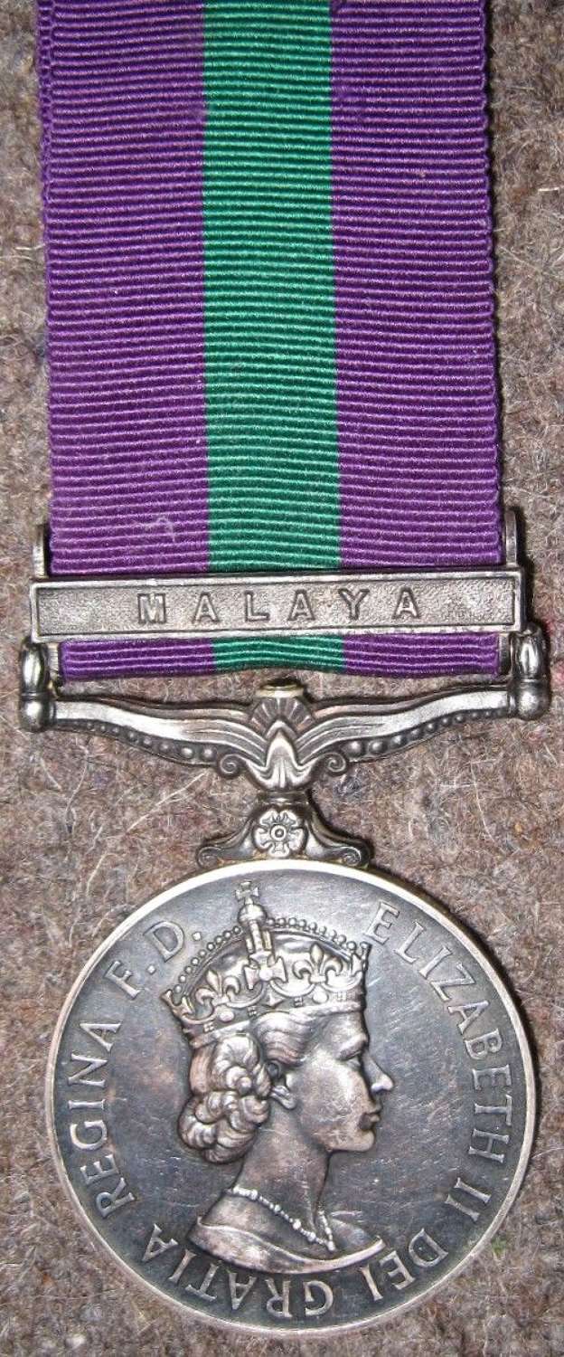 A POST 1953 ISSUE WOMAN'S ROYAL ARMY CORPS MALAYA ISSUED MEDAL