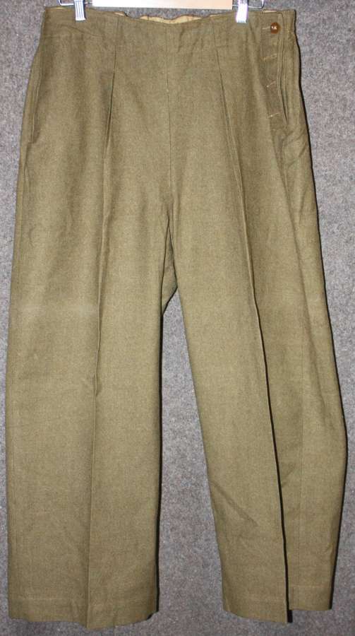 A PAIR OF WWII ATS SLACKS SIZE 7 LARGE SIZE