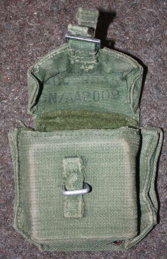 A 1950'S EXAMPLE 44 PATTERN WEBBING COMPASS POUCH