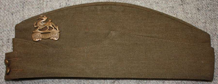 A GOOD CODNITION WWII BRITISH ARMY OTHER RANKS SIDE CAP SIZE 7