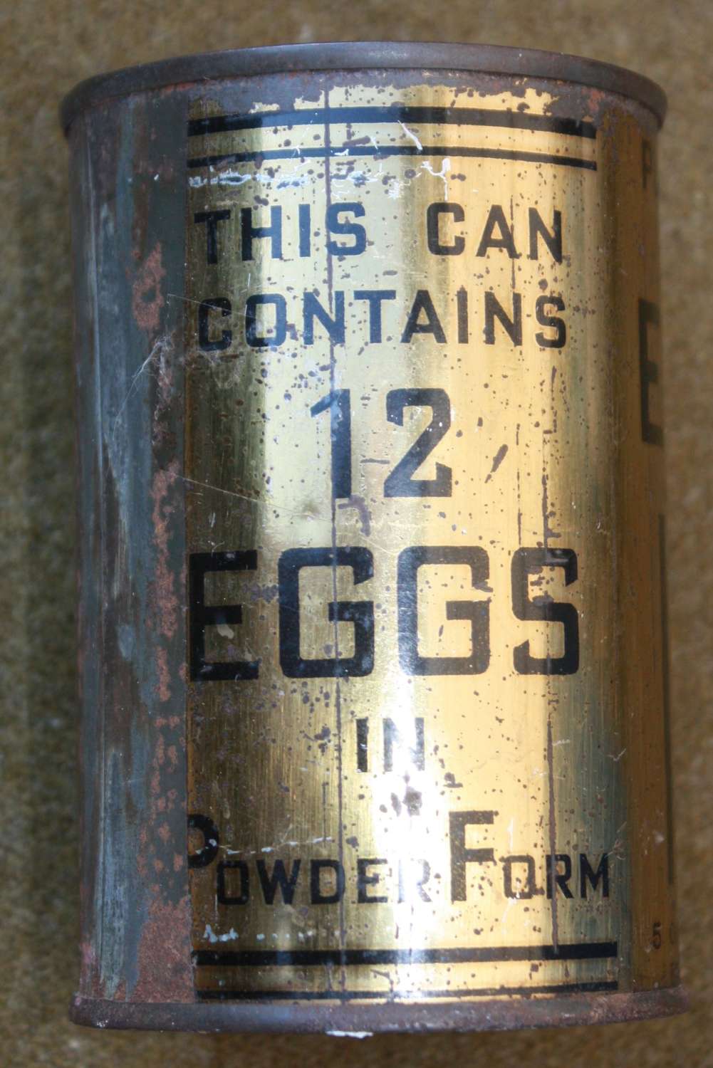 A VERY GOOD WWII USA MADE TIN OF POWDERED EGGS SEE DISCRIPTION
