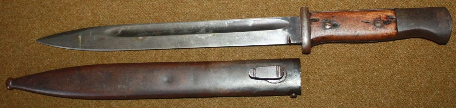 A PRE WWII GERMAN K98 BAYONET SCABARD IS 1937 DATED