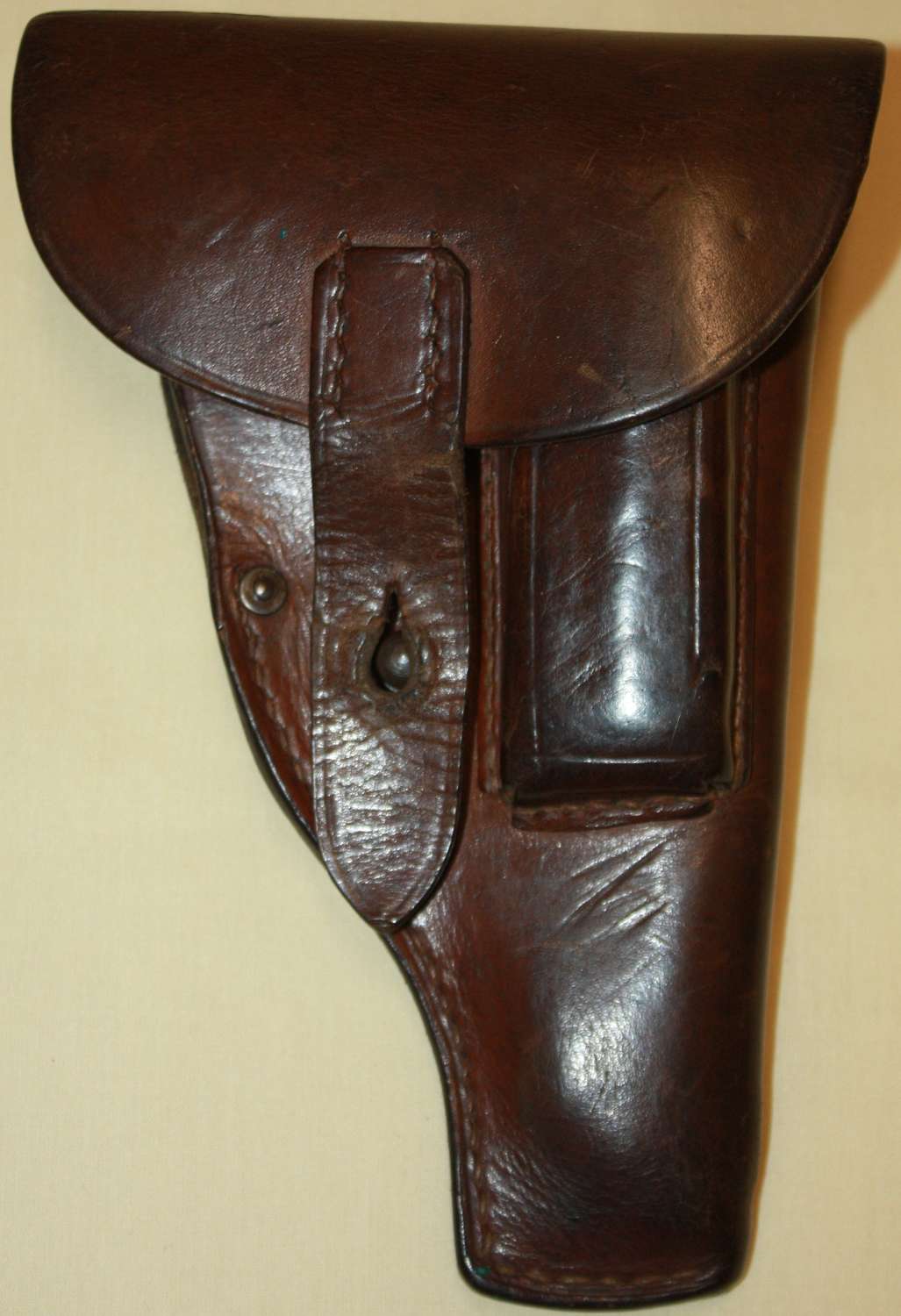 A SCARCE WWI 1918 DATED GERMAN 7.65 CAL PISTOL HOLSTER VGC