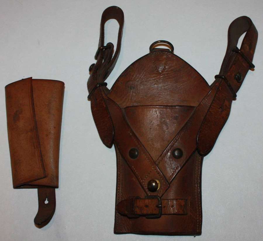 A GOOD BOER WAR PERIOD CAVALRY SWORD FROG AND SWORD RETAINER