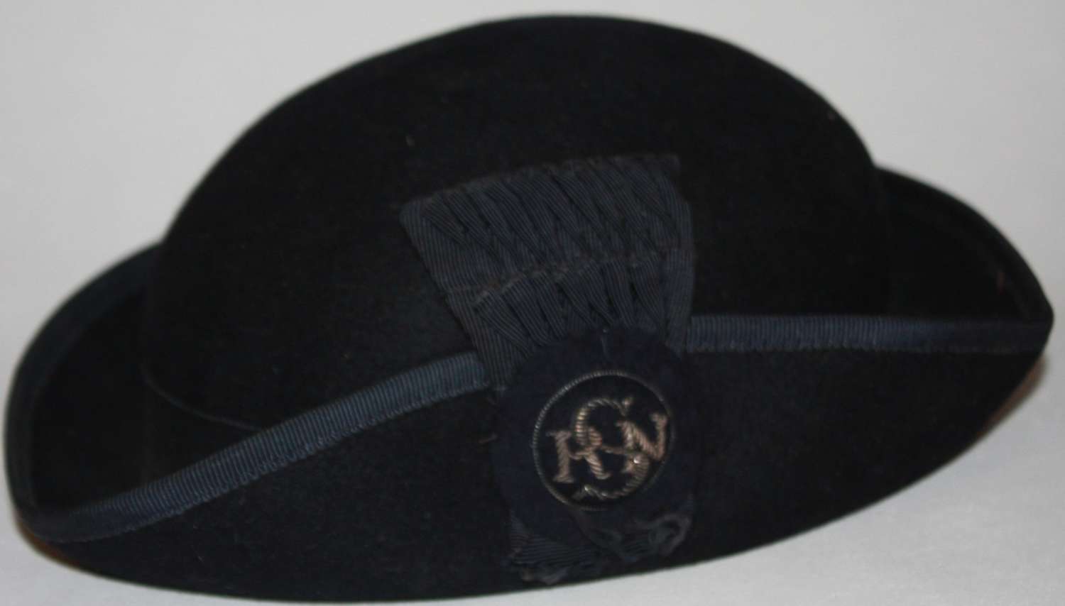 A WWII PERIOD STATE REGISTERED NURSE'S TRICORN STYLE HAT