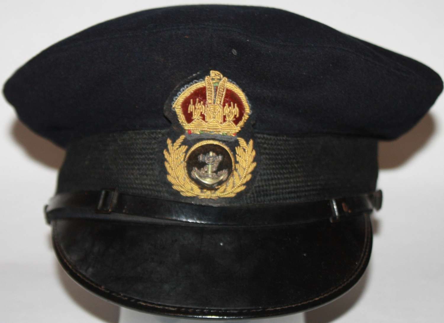 A VERY GOOD EARLY WWII CHIEF PETTEY OFFICERS PEAKED CAP