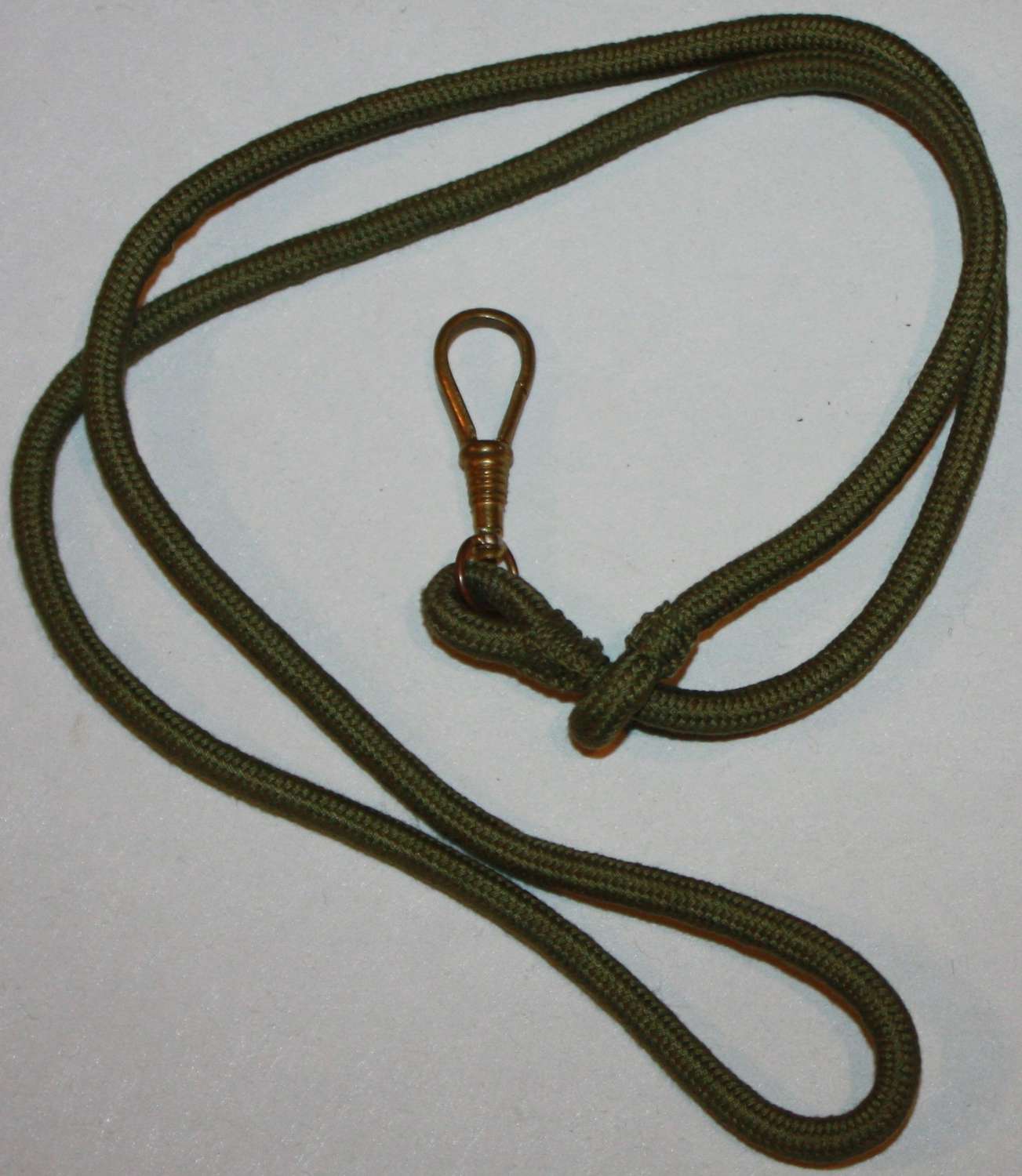 A GOOD INTERWAR / WWII PERIOD OFFICERS WHISTLE LANYARD