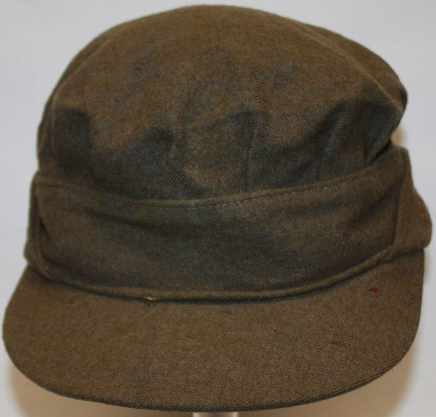 A GOOD USED WWII ATS OTHER RANKS PEAKED CAP