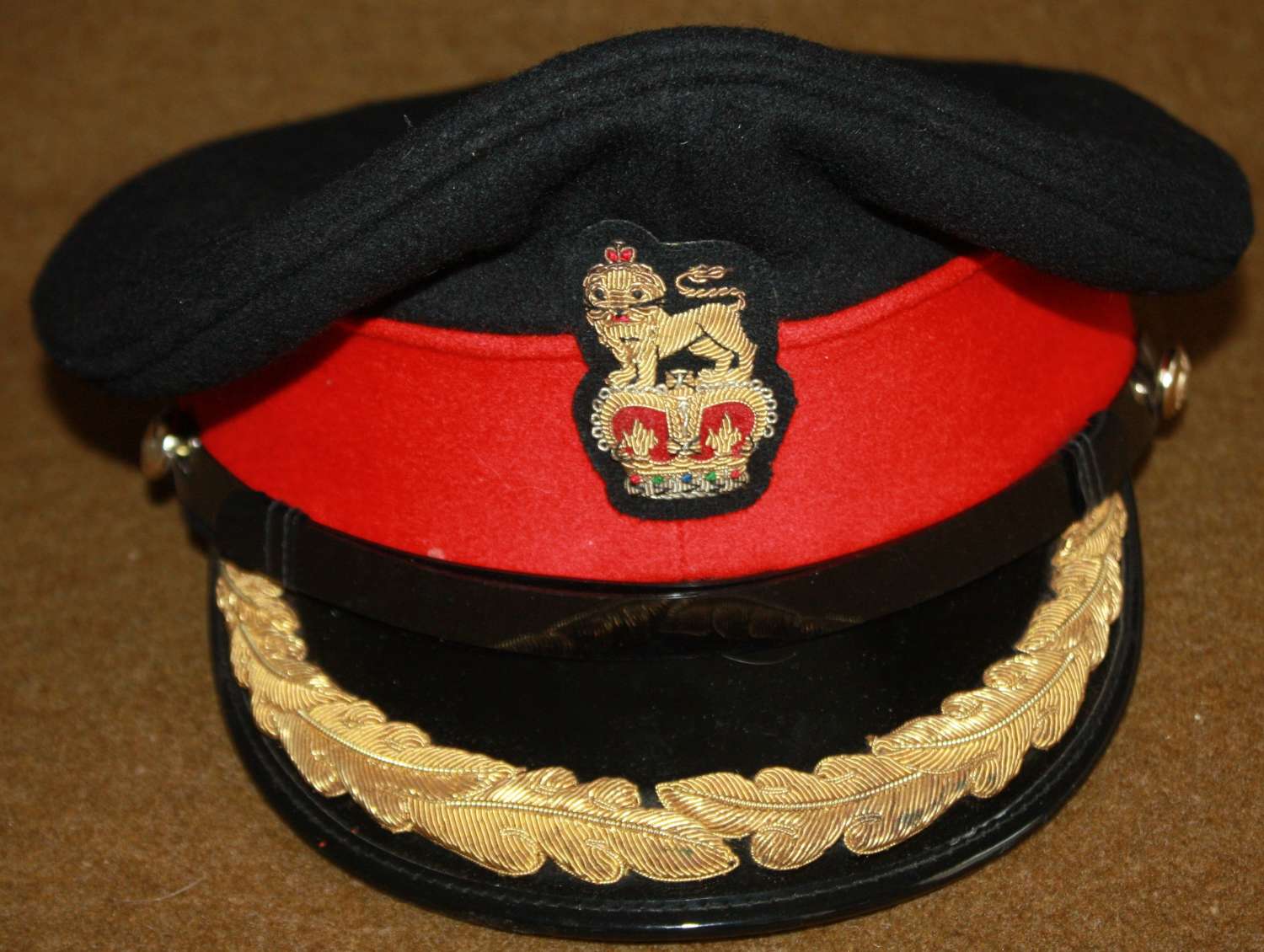 A POST WWII HIOGH RANKING OFFICERS CAP ( BRIGADIER  + )
