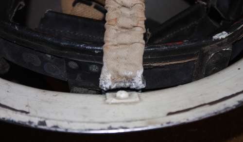 A GOOD 1938 DATED WHITE WARDENS HELMET  FRONT AND BACK W'S