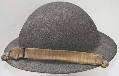 A VERY GOOD 1937 DATED WWI REISSUE BRODY HELMET NAMED EXAMPLE