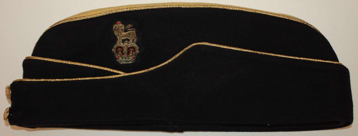 A POST WWII 1970'S OFFICERS ROYAL ARMY PAYCORPS SIDE CAP