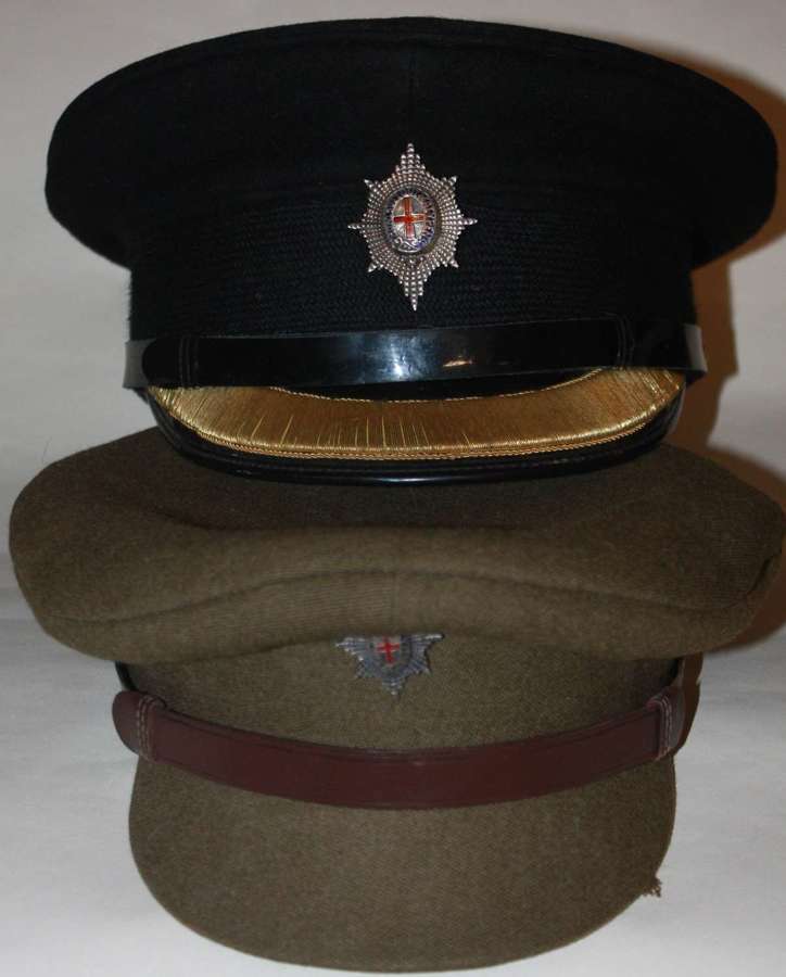 A pair of major and above 2001 period Grenadier Guards officers caps