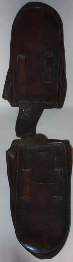 A PAIR OF PRIVATE PURCHASE WWI - EARLY POST WAR SADLY BAGS