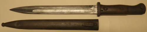 A 1918 DATED GERMAN K 98 BAYONET IN RESONABLE CONDITION
