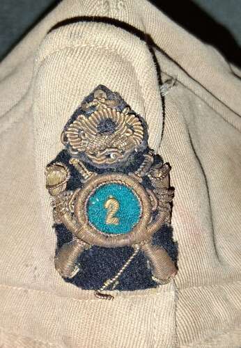 A WWIi Italian fascist officers tan cap
