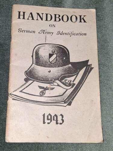A good scarce example of the British Handbook on german army uniforms