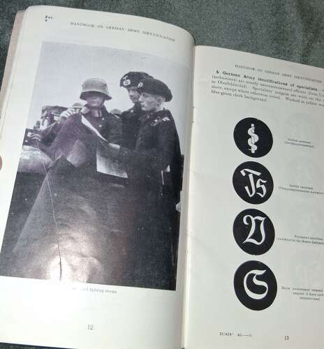 A good scarce example of the British Handbook on german army uniforms